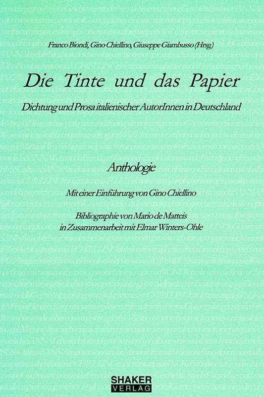 Die Tinte und das Papier