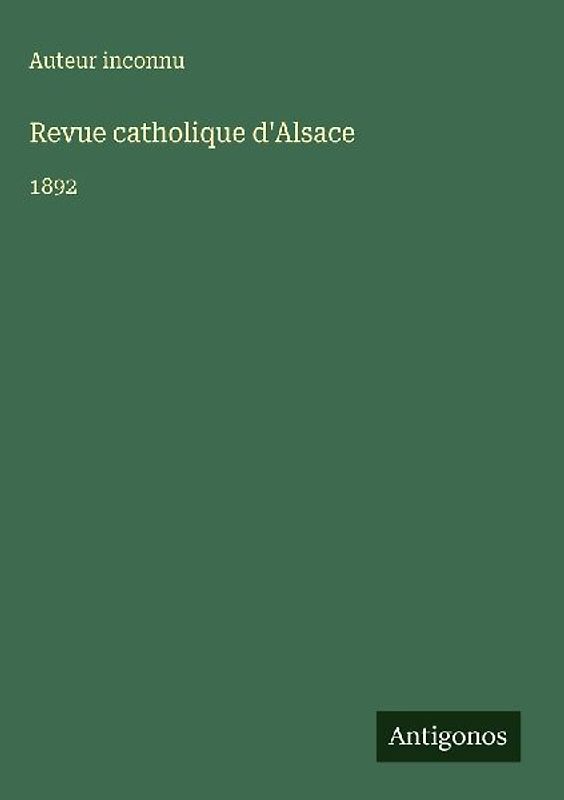 Revue catholique d'Alsace