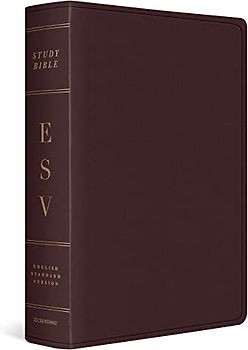 ESV Study Bible, Large Print (Bonded Leather, Burgundy)