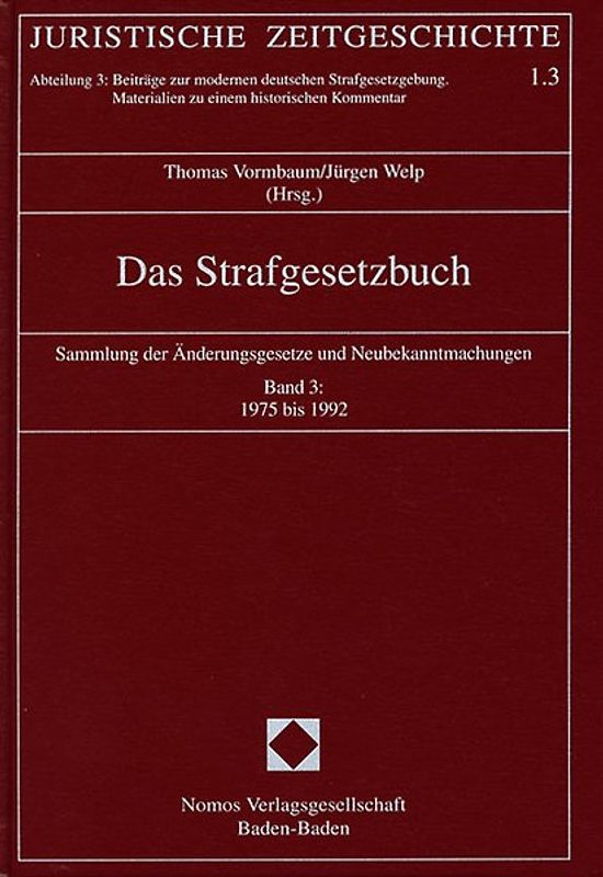 Das Strafgesetzbuch