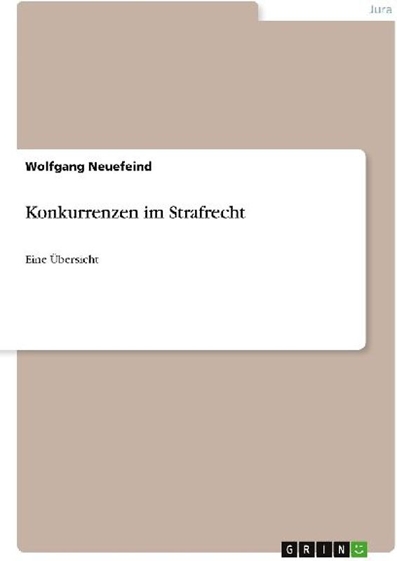 Konkurrenzen im Strafrecht