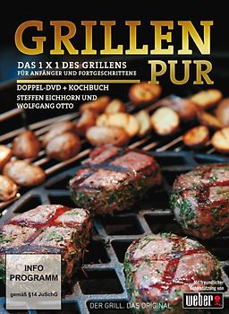 Grillen Pur - Das 1x1 des Grillens für Anfänger und Fortgeschrittene [2 DVDs + Buch] DVD