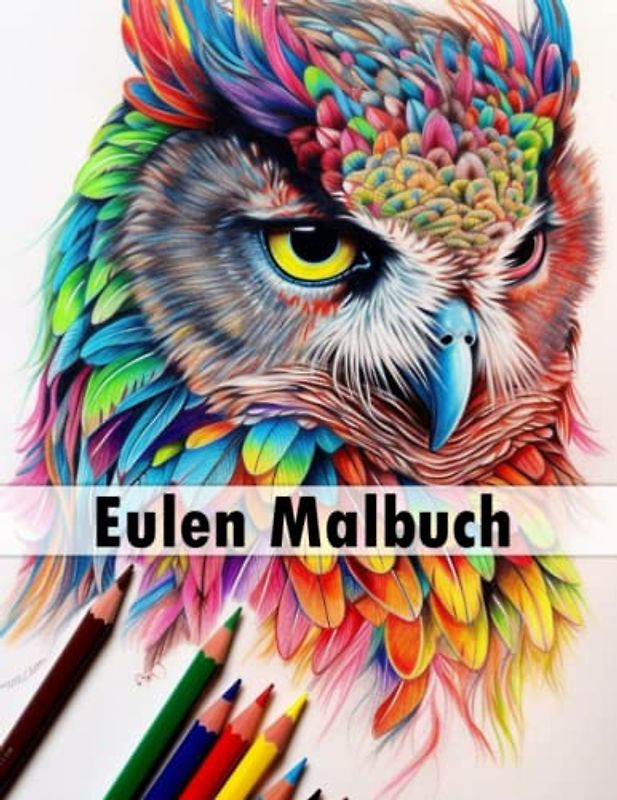 50 Eulen Malbuch für Erwachsene: zum Ausmalen, Stressabbau und Entspannung, Ausmalbuch für Jung und Alt: Geschenk für Familie und Freunde mit einzigartigen Motiven