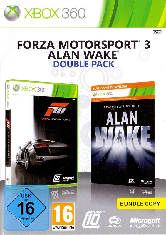 Forza Motorsport 3 / Alan Wake [Double Pack, Bundle Copy] Xbox 360