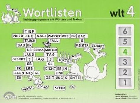 Wortlisten-Trainingsprogramm 1-6. Trainingsprogramm mit Wörtern und Texten / Wortlisten. Druckschrift, reformiert