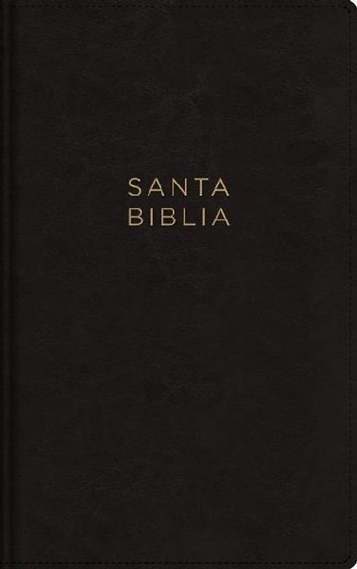 Nbla, Santa Biblia, Ultrafina, Letra Grande, Leathersoft, Negro, Palabras de Jesús En Rojo, Con Cierre