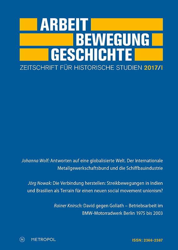 Arbeit – Bewegung – Geschichte