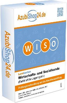 AzubiShop24.de Prüfungsvorbereitung WISO Prüfung WISO Wirtschafts- und Sozialkunde Fachkraft für Lagerlogistik Lernkarten Wiso Prüfungswissen