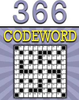 2022 Codeword: 366 Codeword a Day 2022: Large Print Codewords Puzzle Book For Adults, Teens, Seniors, and More!