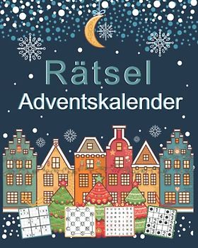 Rätsel Adventskalender: Weihnachtskalender mit vielen Arten von Sudoku, Wortsuche, Minensuche und vieles mehr | Skandinavische weihnachtliche Motive