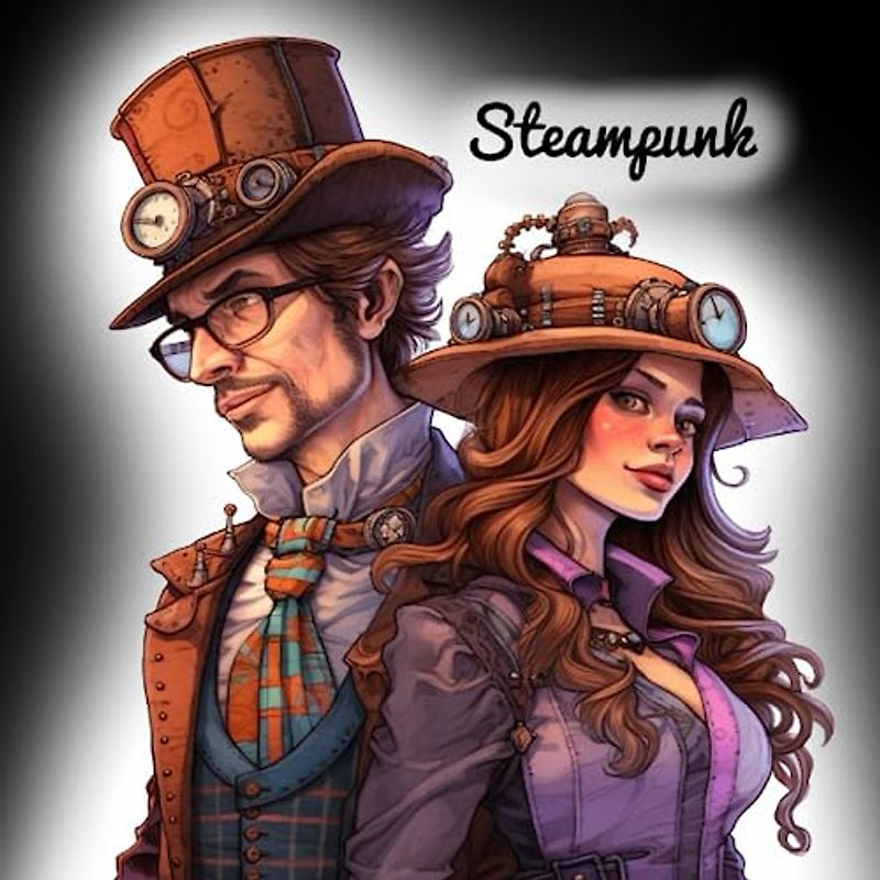 Steampunk Fantasy Malbuch für Erwachsene (Fantasy Malbücher)