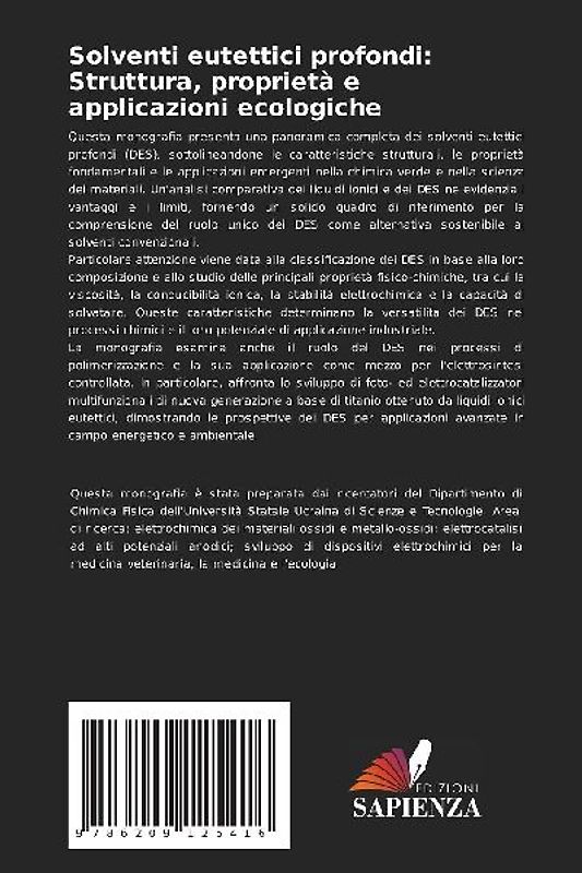 Solventi eutettici profondi: Struttura, proprietà e applicazioni ecologiche