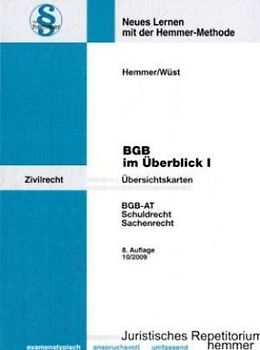 BGB im Überblick I - Übersichtskarteikarten