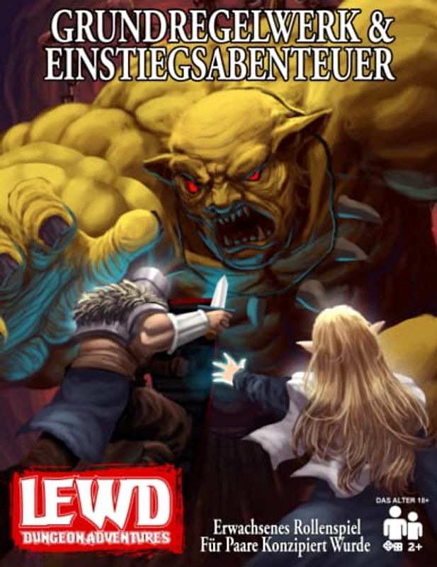 Lewd Dungeon Adventures Grundregelwerk & Einstiegsabenteuer: Erwachsenes Rollenspiel Für Paare Konzipiert Wurde