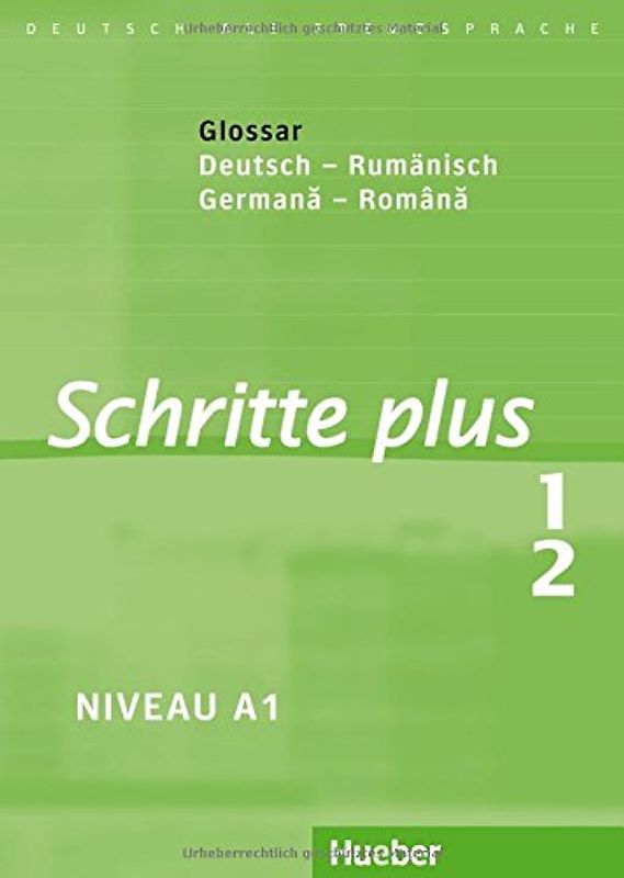 Schritte plus 1+2. Deutsch als Fremdsprache / Glossar Deutsch-Rumänisch