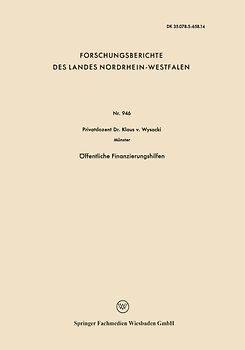 Öffentliche Finanzierungshilfen