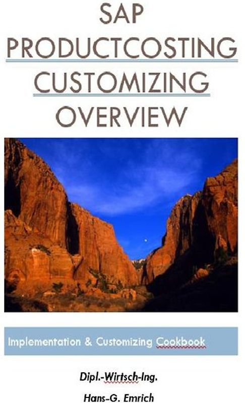 SAP CO Product Costing Customizing documentation