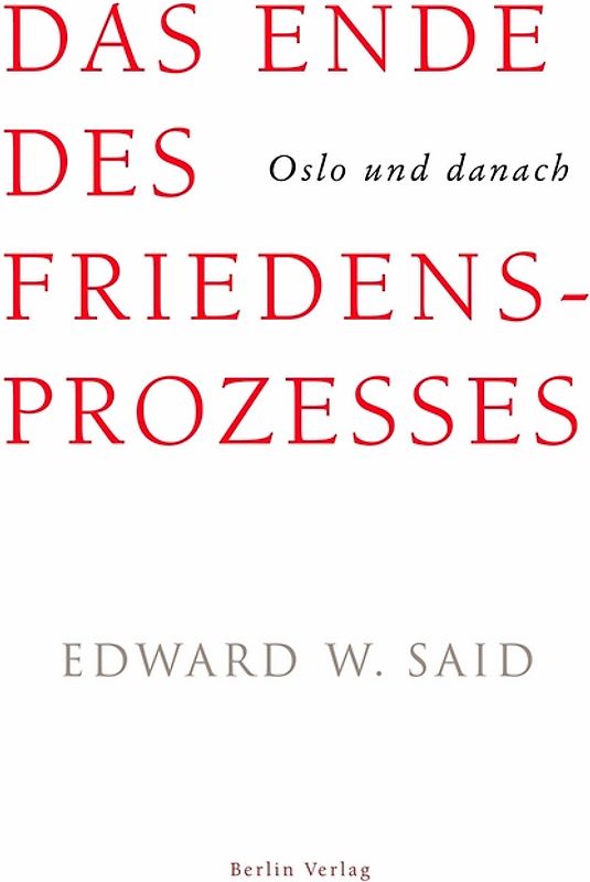 Das Ende des Friedensprozesses