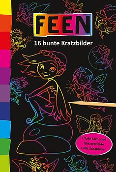 Kunterbunte Kratzbilder: Feen