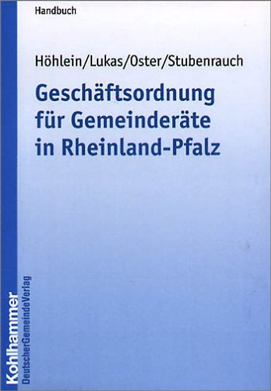 Geschäftsordnung für Gemeinderäte in Rheinland-Pfalz