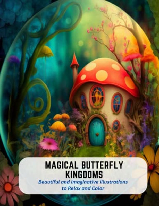 Magical Butterfly Kingdoms: Beautiful and Imaginative Illustrations to Relax and Color