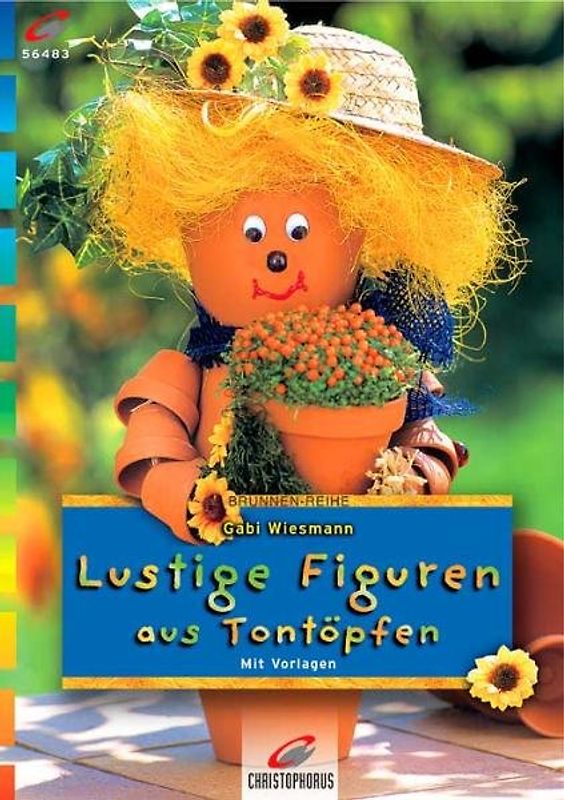 Lustige Figuren aus Tontöpfen. Mit Vorlagen