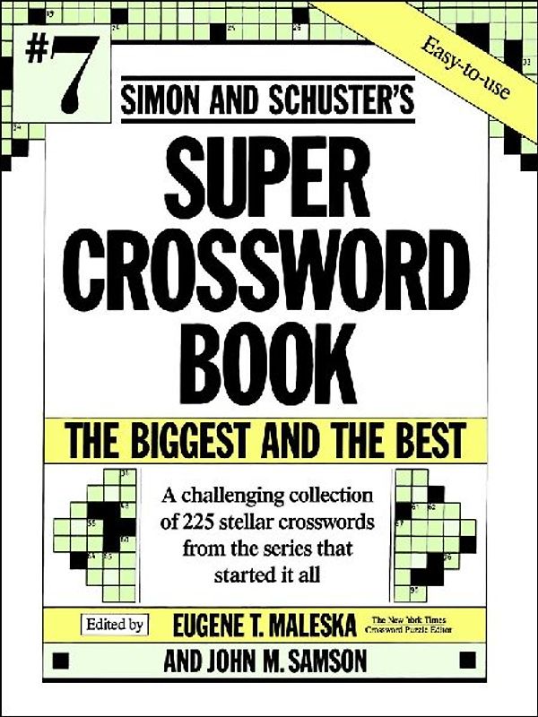 Simon & Schuster Super Crossword Puzzle Book #7