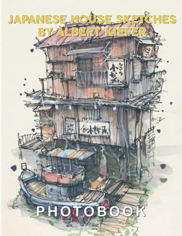Japanese House Sketches by Albert Kiefer Photography Book: Art Book With 40+ Architectural Sketches And Artwork Anyone Will Love | Gift Ideas For Fans Teens Adults