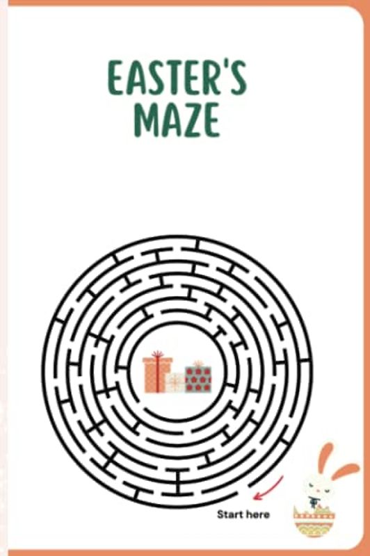 EASTER'S MAZE: Easter Mazes Book for Kids: 50 Mazes of 5 Types: EASTER Activity Book for Kids