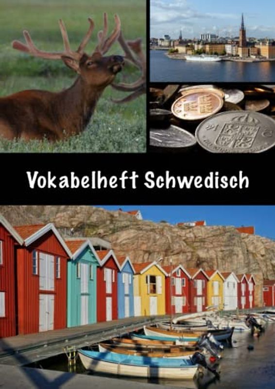 Vokabelheft Schwedisch: Schwedisch Vokabelheft, DIN A4, 100 Seiten, 3 Spalten