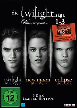 Die Twilight Saga: Twilight / New Moon / Eclipse [Limited Edition, 3 DVDs] DVD