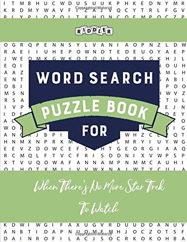 Word Search Puzzle Book for When There's No More Star Trek To Watch