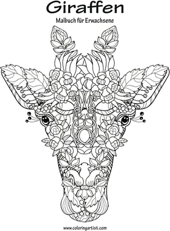Giraffen-Malbuch für Erwachsene 1