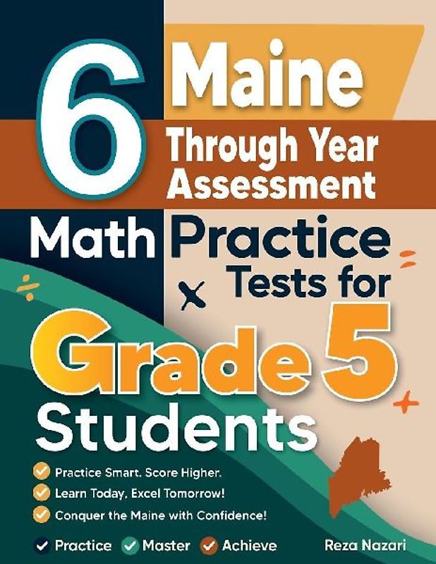 6 Maine Through Year Assessment Grade 5 Math Practice Tests