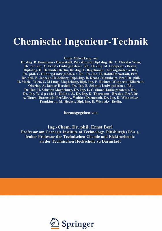 Chemische Ingenieur-Technik