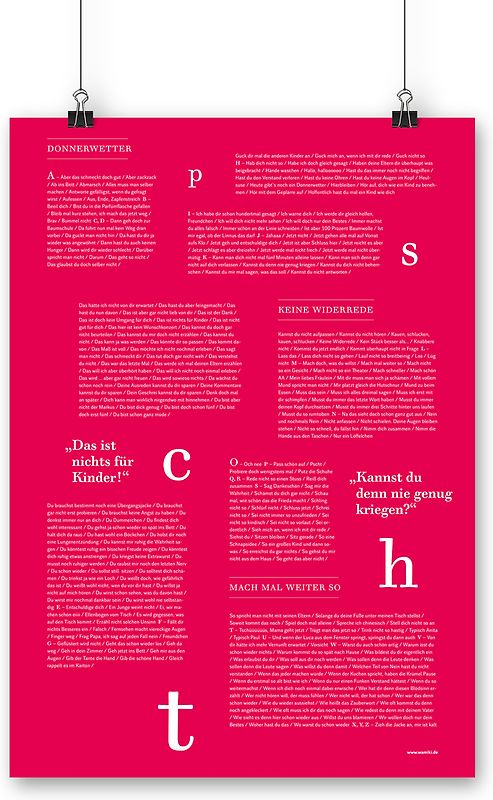 10 x Sprüche-Poster / Pädagogische Zeigefinger