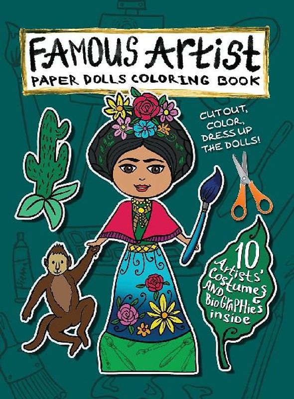 Famous Artist Paper Doll Coloring Book