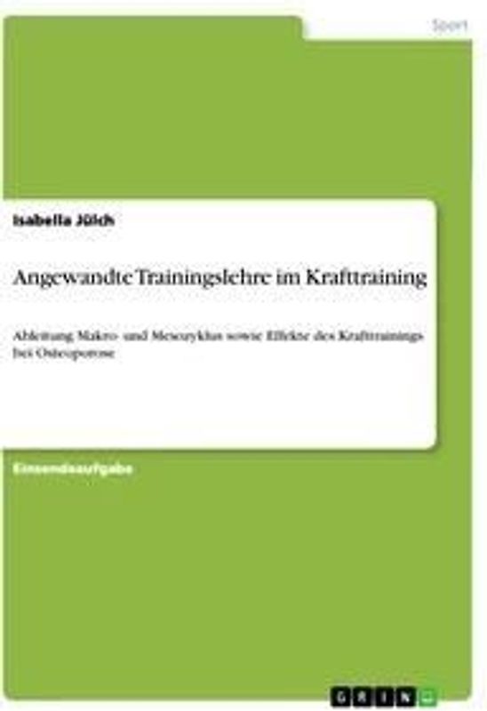 Angewandte Trainingslehre im Krafttraining
