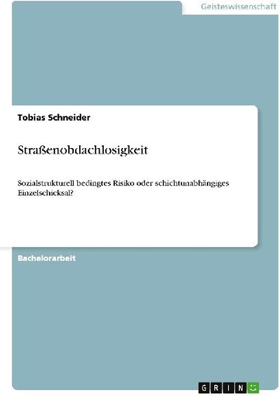 Straßenobdachlosigkeit