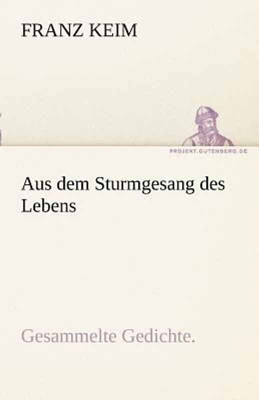 Aus dem Sturmgesang des Lebens