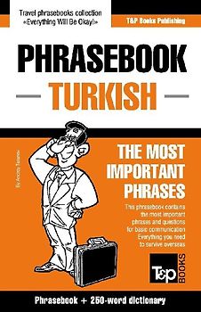 English-Turkish phrasebook and 250-word mini dictionary
