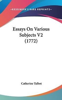 Essays On Various Subjects V2 (1772)