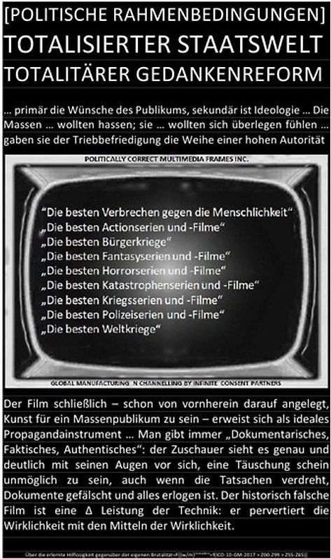 [POLITISCHE RAHMENBEDINGUNGEN] TOTALISIERTER STAATSWELT TOTALITÄRER GEDANKENREFORM