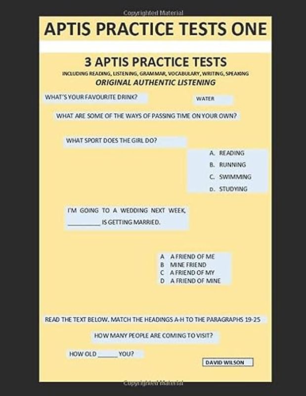 Aptis Practice Tests One: Original Authentic Listening