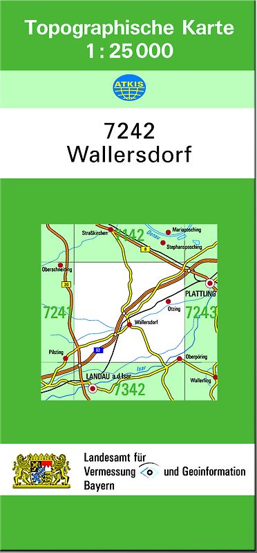 TK25 7242 Wallersdorf