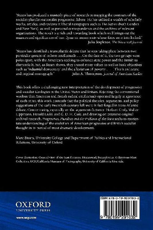 Progressives, Pluralists, and the Problems of the State