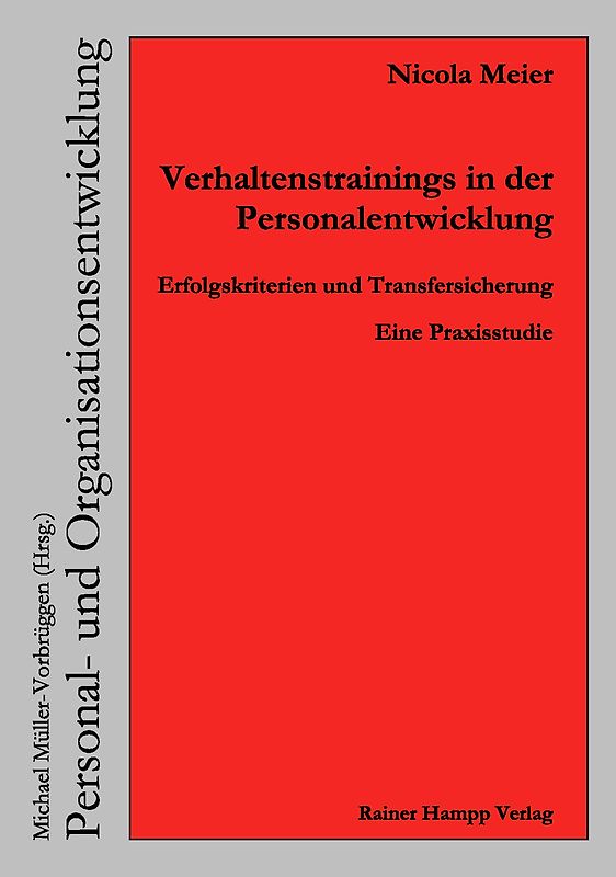Verhaltenstrainings in der Personalentwicklung