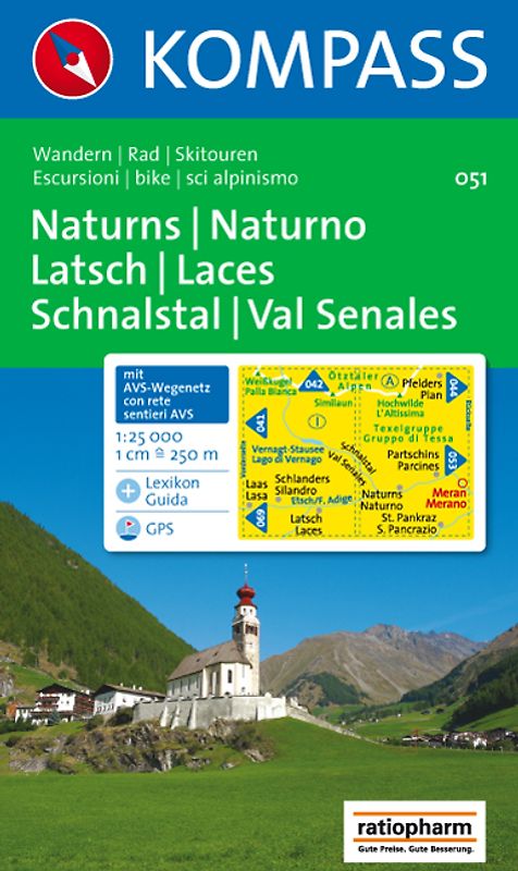 Naturns/Naturno - Latsch/Laces - Schnalstal/Val Senales