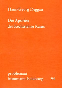 Die Aporien der Rechtslehre Kants