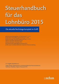Steuerhandbuch für das Lohnbüro 2015